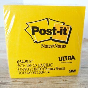 Post-it Notes Ultra Notepads New Square 5 Pads Blue White Pink Green Multi-color